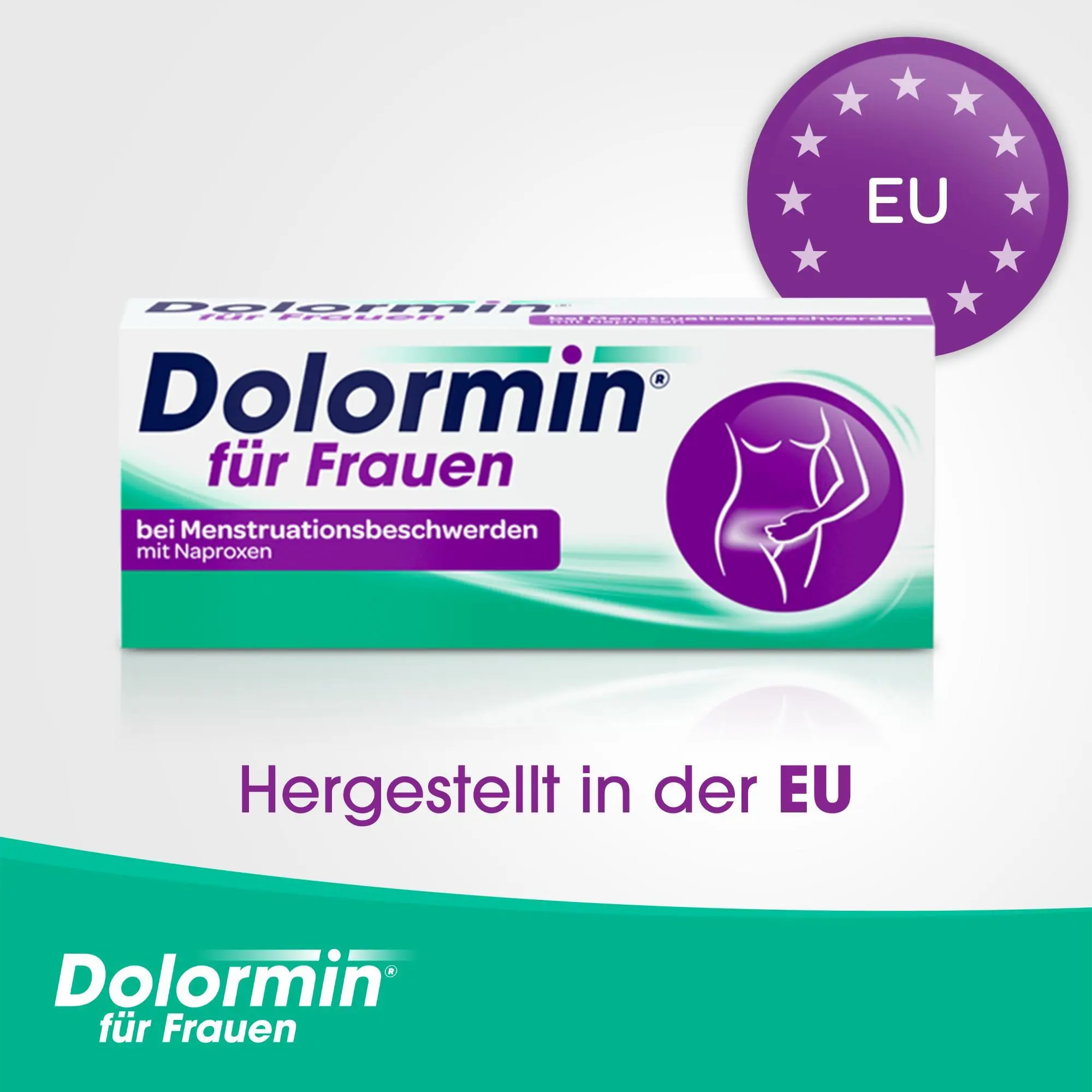 Dolormin für Frauen, hergestellt in der EU