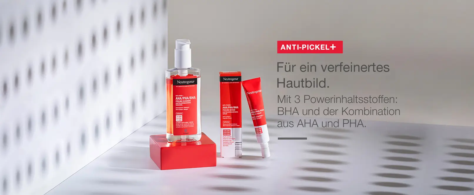 Für ein verfeinertes Hautbild. Mit 3 Powerinhaltstoffen: BHA und der Kombination aus AHA und PHA