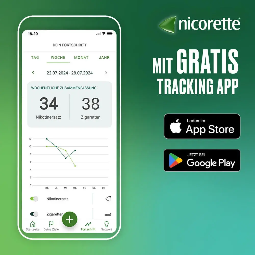 Nicorette Spray mit Gratis Tracking App