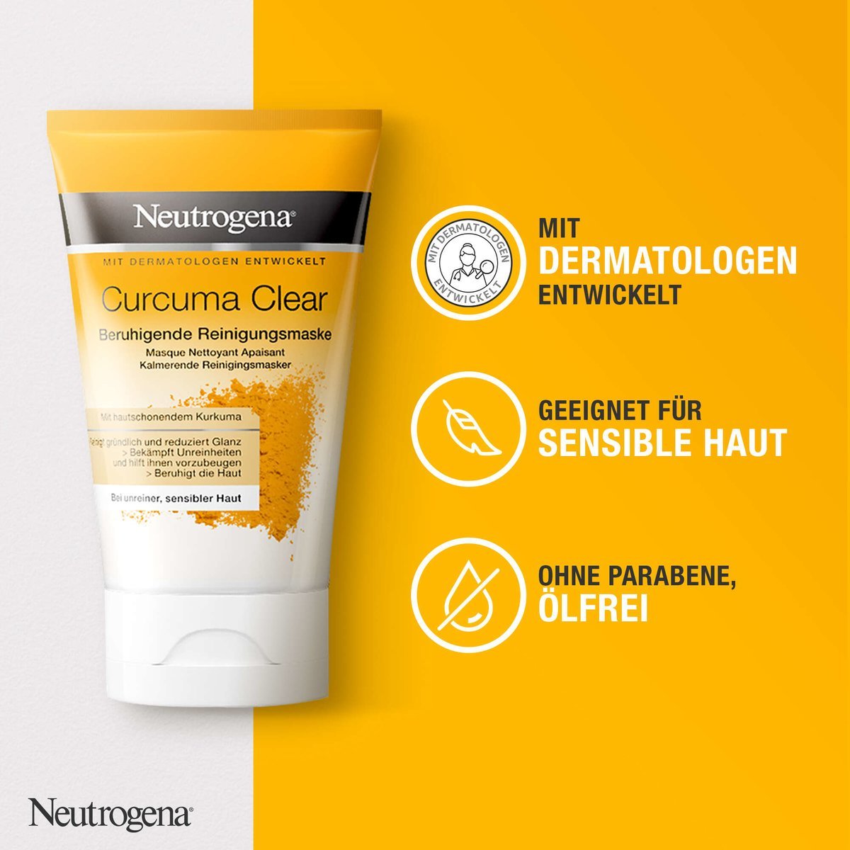 Curcuma Clear – Beruhigende Reinigungsmaske - Image 3 - Neutrogena - de-DE