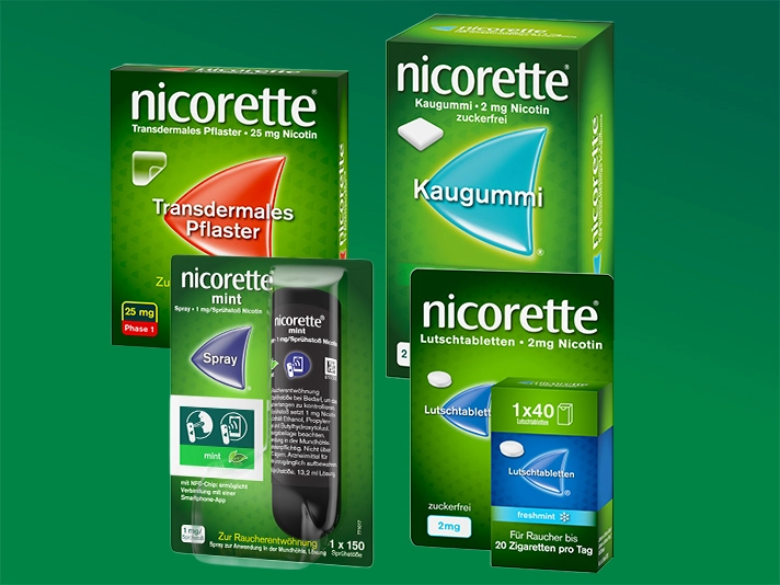 Welche nicorette® Produkte gibt es? - content card