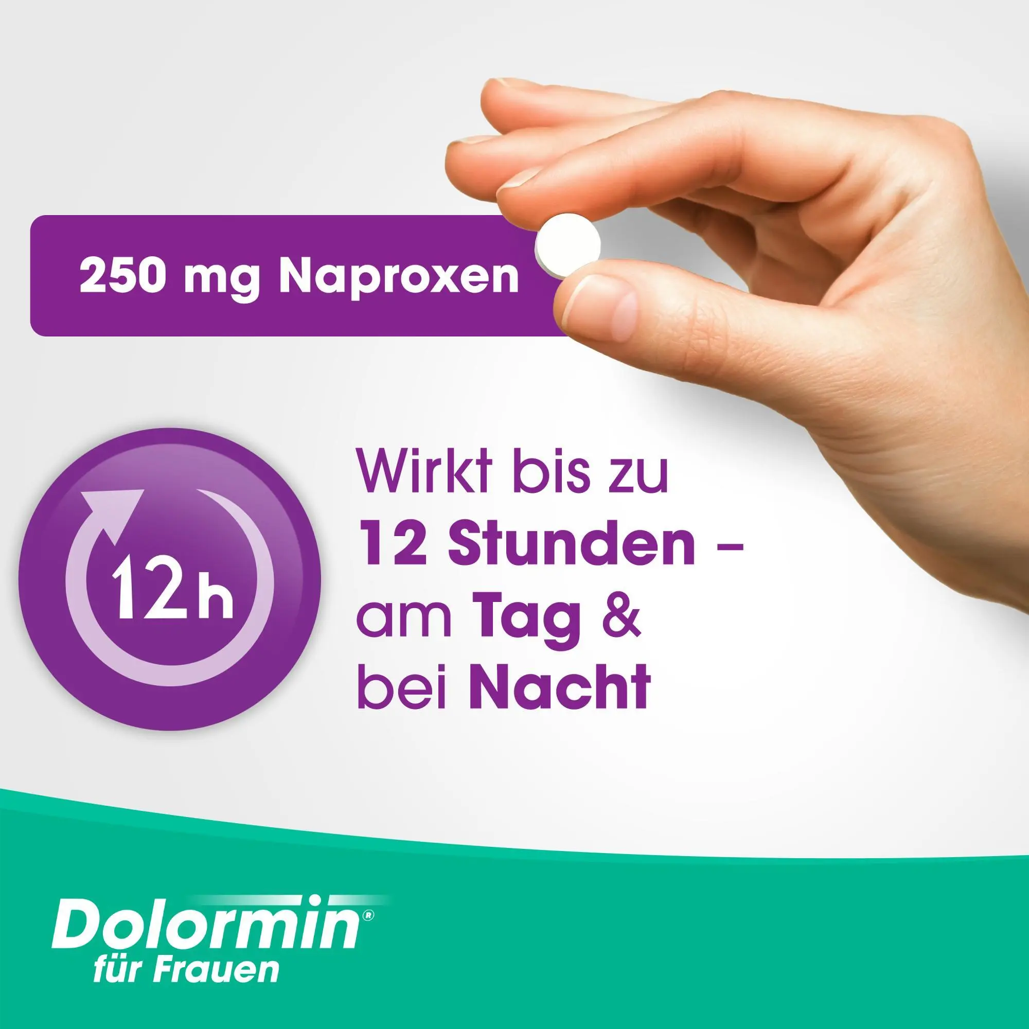 Wirkt bis zu 12 Stunden - am Tag bei & Nacht
