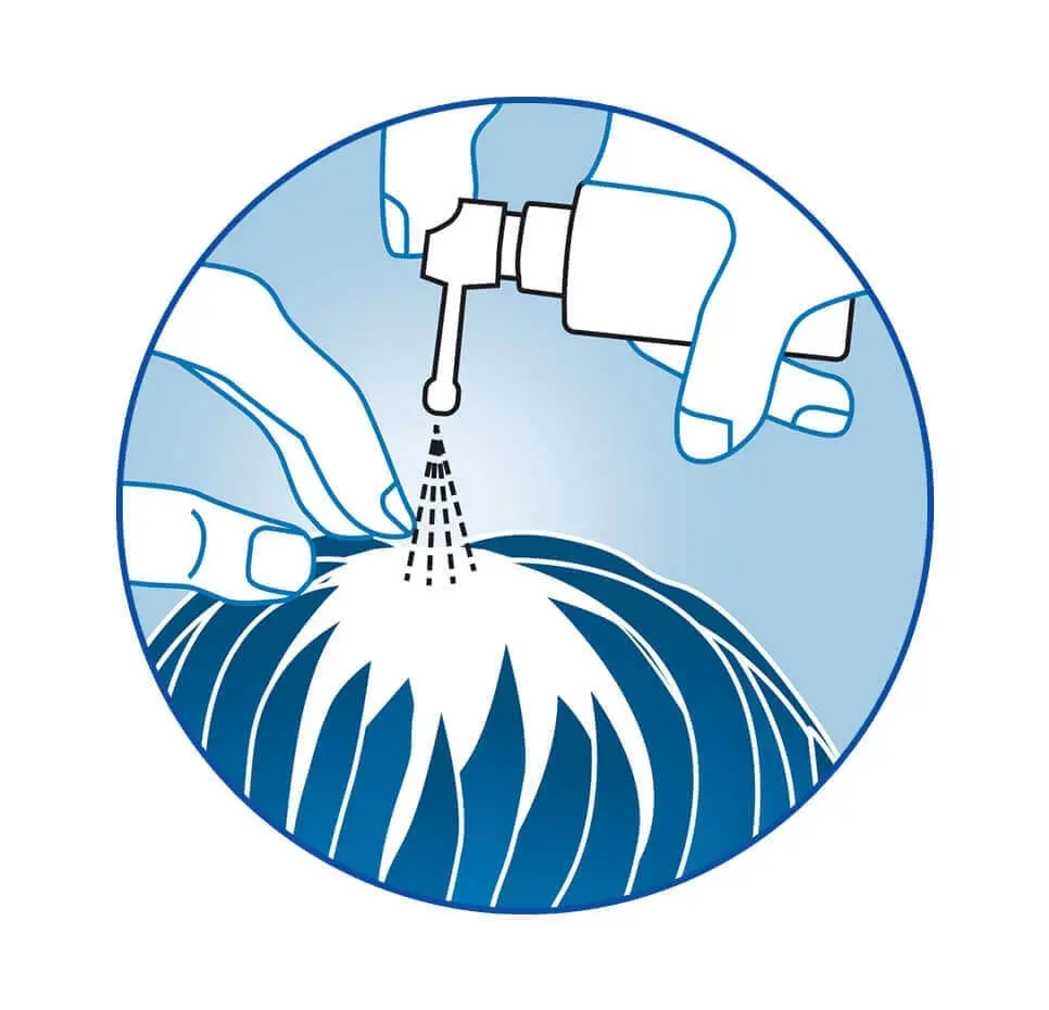 Regaine Pumpspray-Applikator mit Verlängerungsspitze