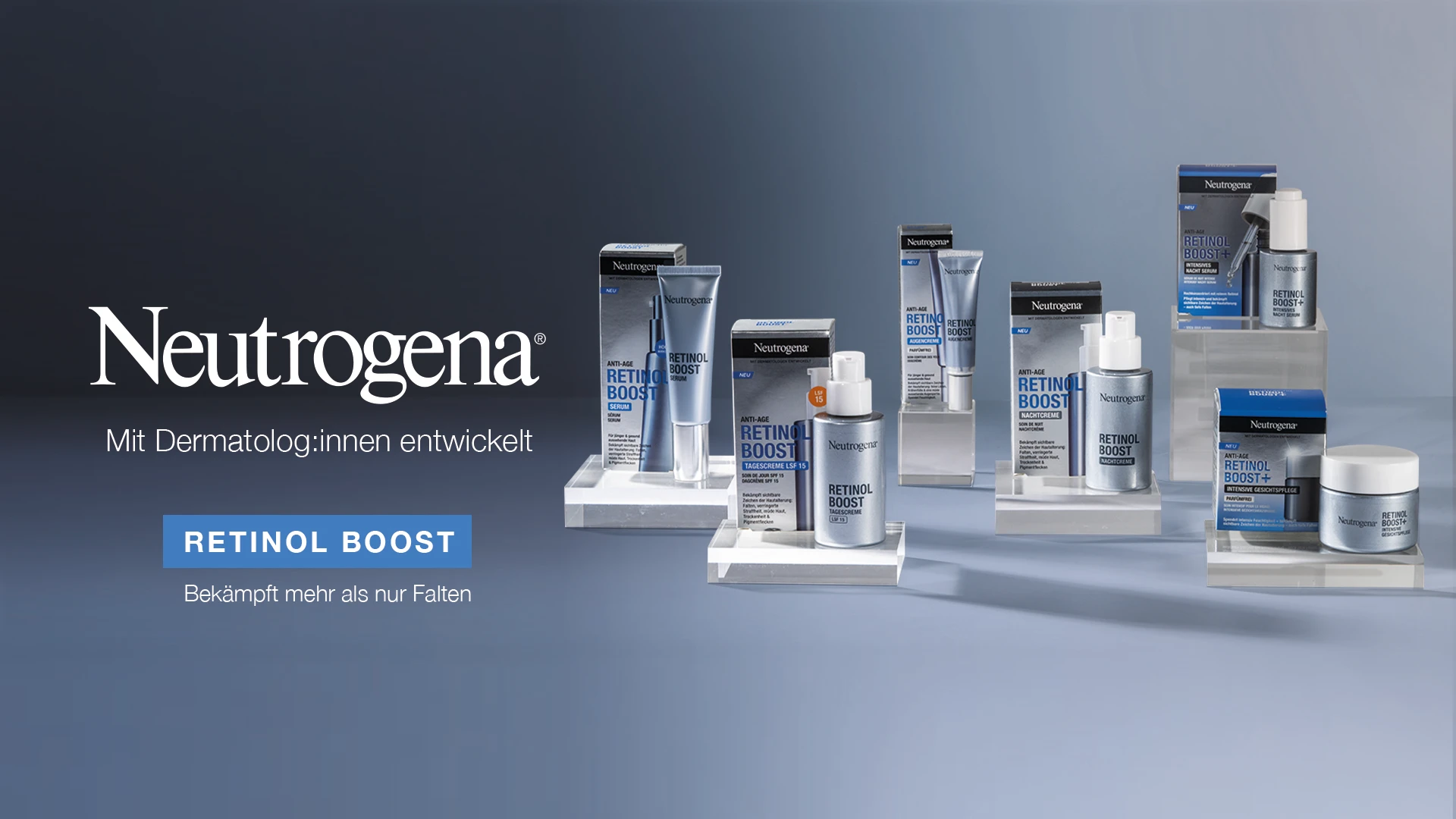 Neutrogena® mit Dermatolog:innen entwickelt – Retinol Boost, bekämpft mehr als nur Falten