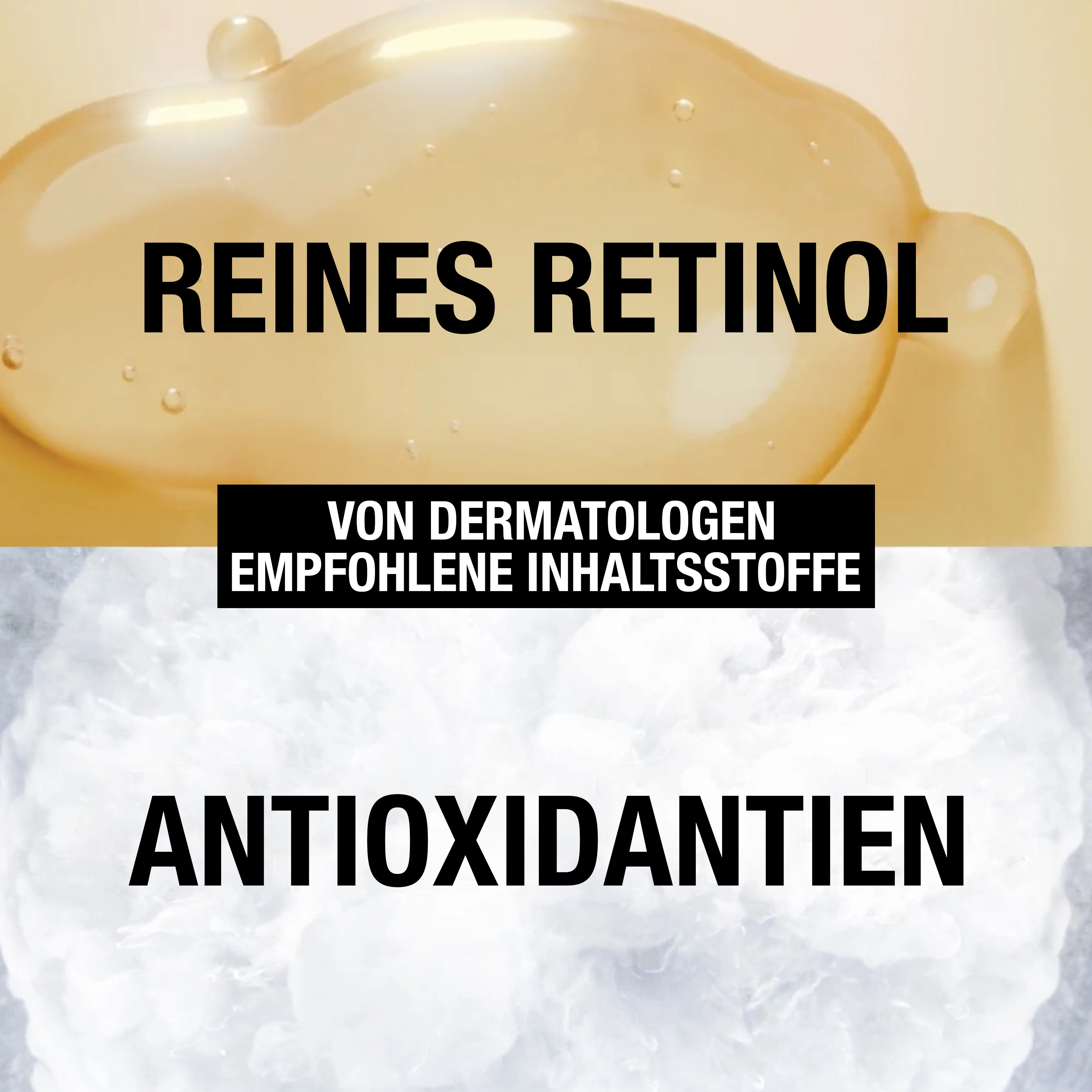 Reines Ratinol, Antioxidantien - Von Dermatologen empfohlene Inhaltsstoffe