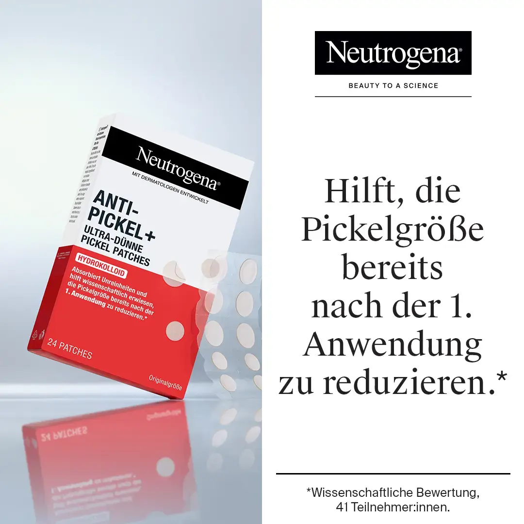 Hilft, die Pickelgröße bereits nach der 1. Anwendung zu reduzieren.