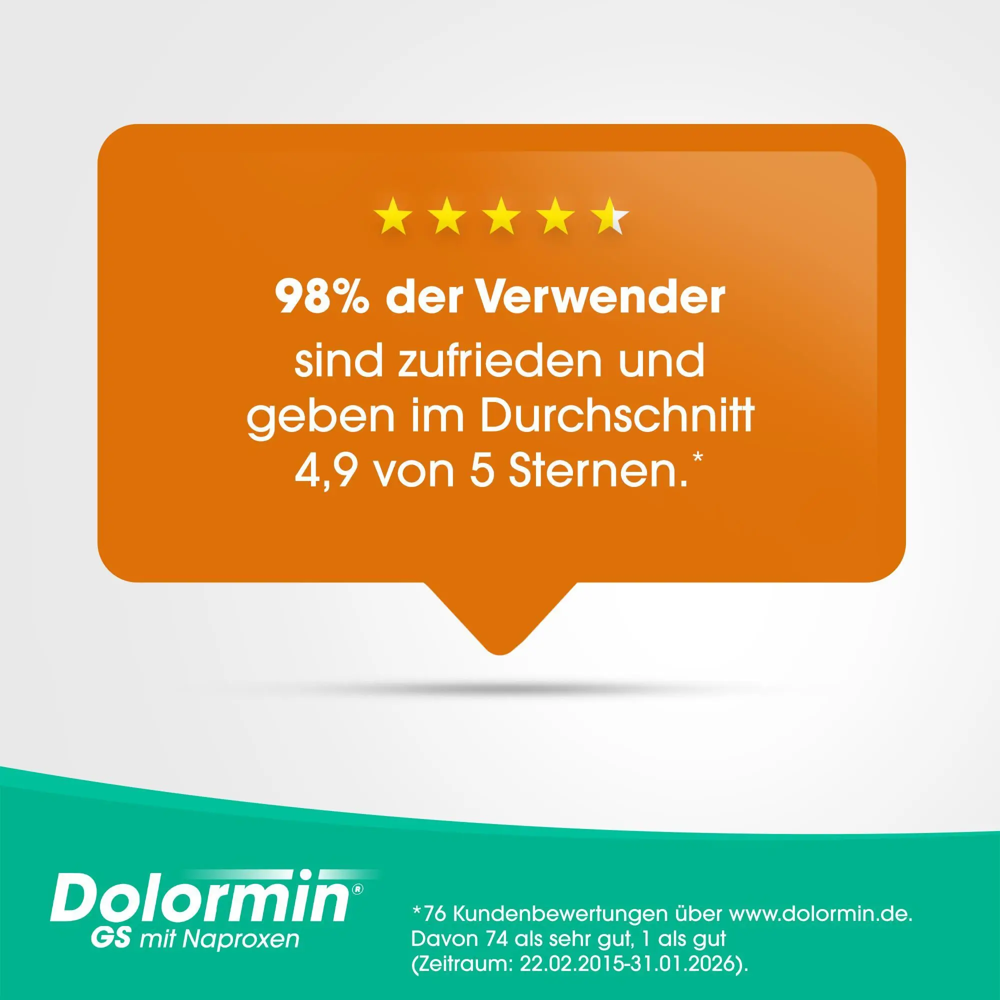 98% der Verwender sind zufrieden