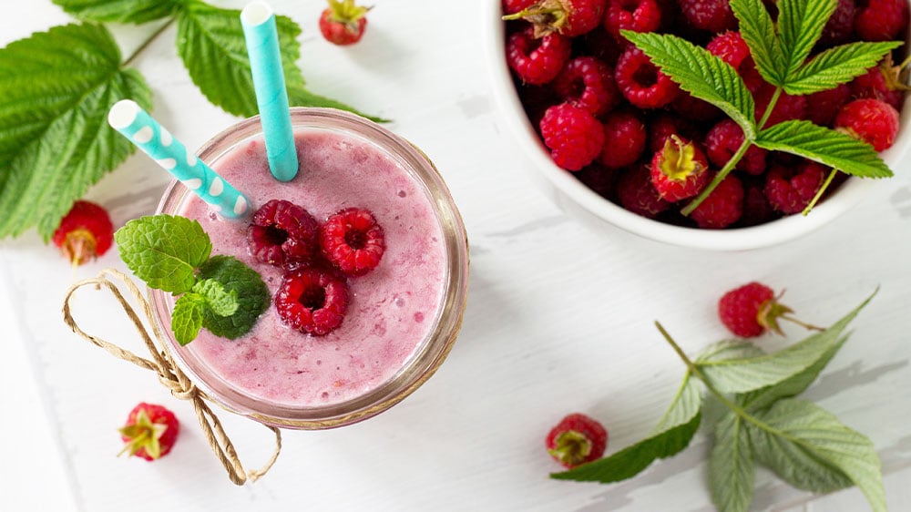 Bananen-Beeren-Smoothie