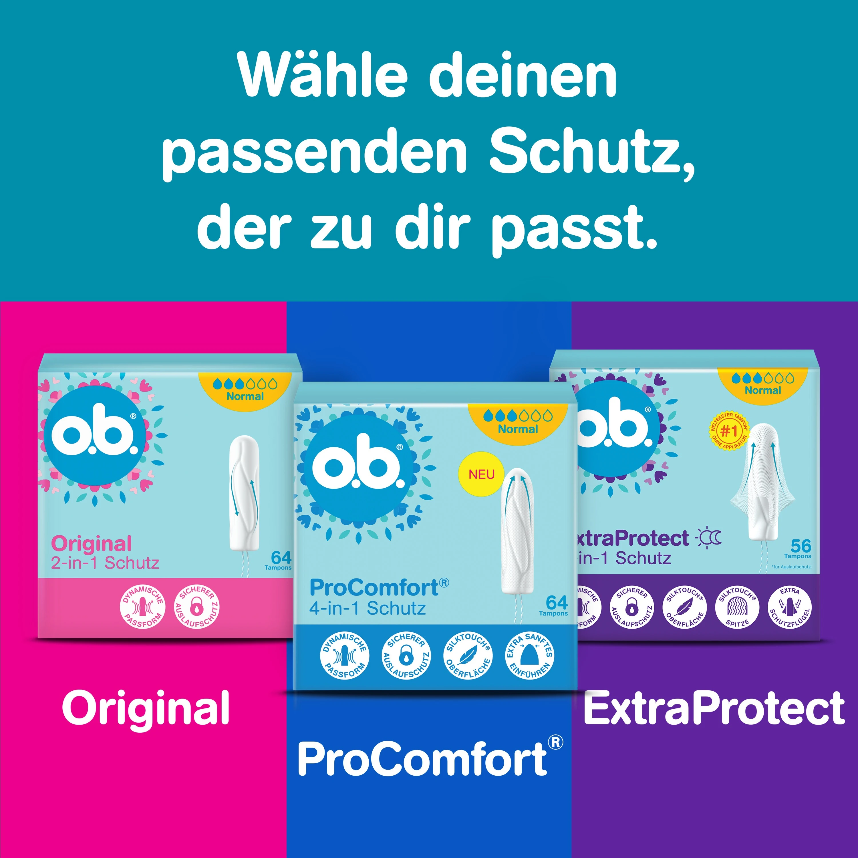 o.b.® Original Normal – Wähle deinen passenden Schutz der zu dir passt