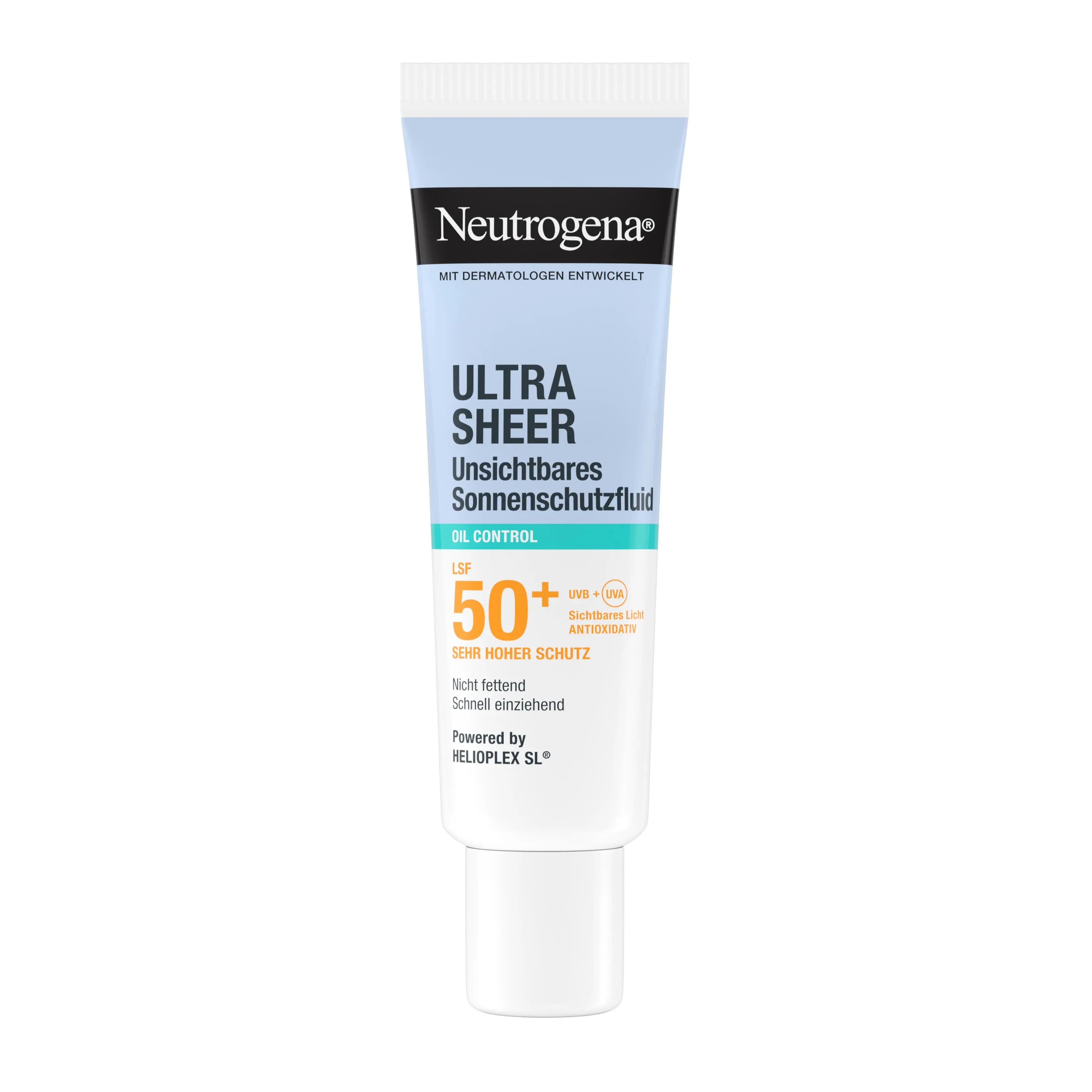 Neutrogena Ultra Sheer Oil Control Sonnenschutzfluid Packshot ohne Verpackung