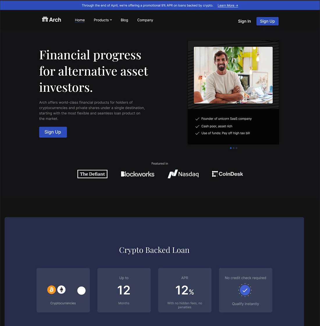 Arch Lending prior branding