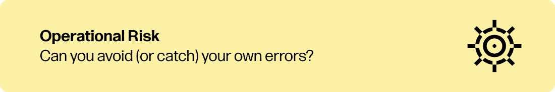 Callout Card Operational Risk