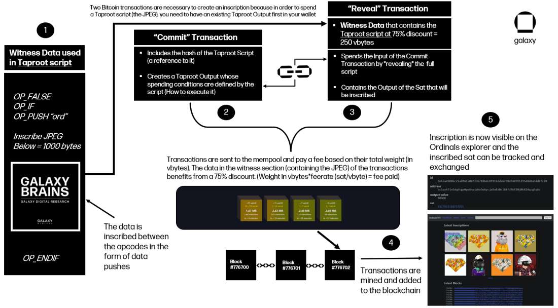 Bitcoin Inscriptions Timeline - Diagram