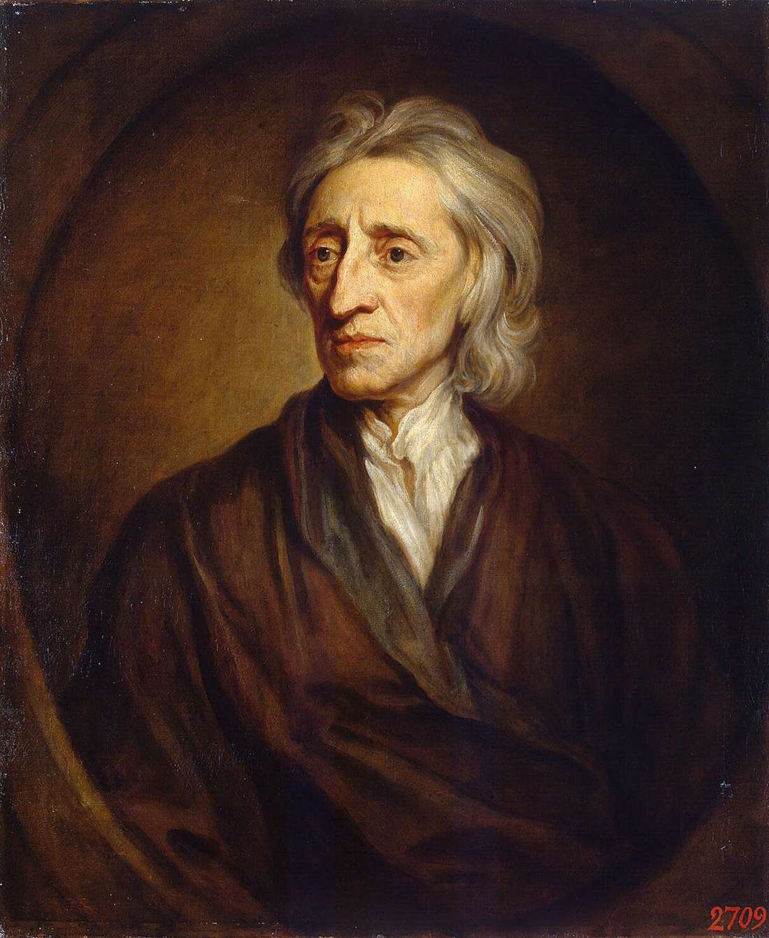 Godfrey Kneller - Portrait of John Locke (Hermitage)
