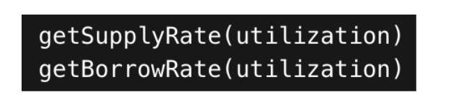 Compound v3 interest rates code snippet