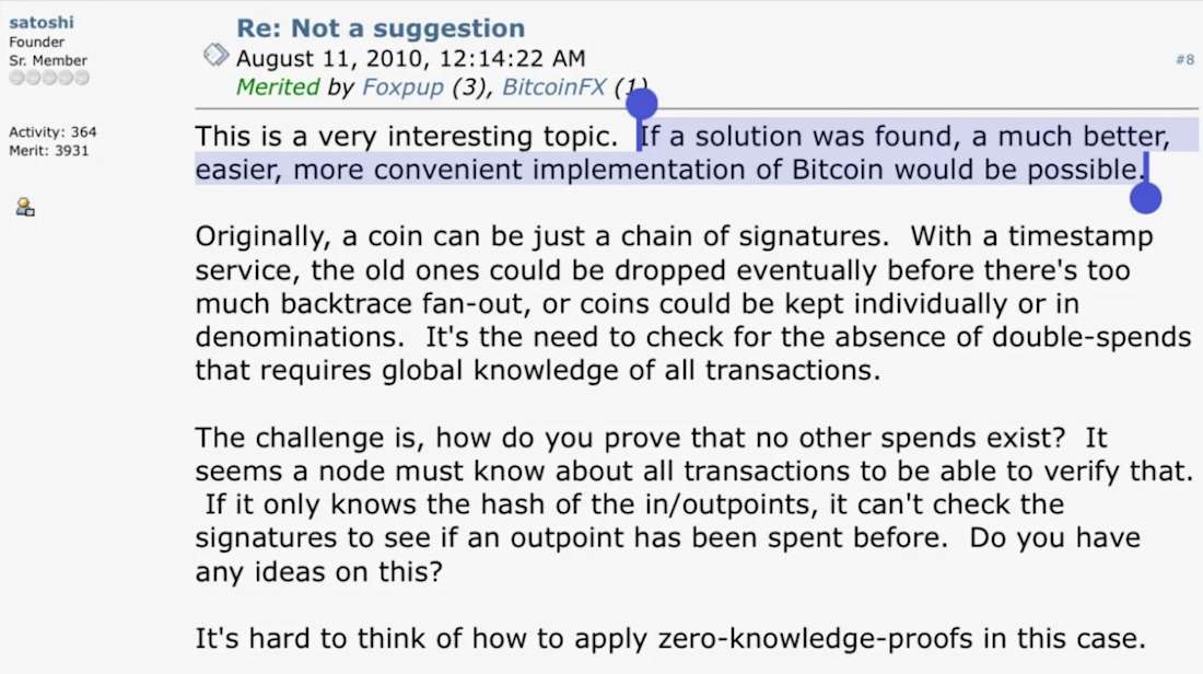 Satoshi Bitcoin Talk forum
