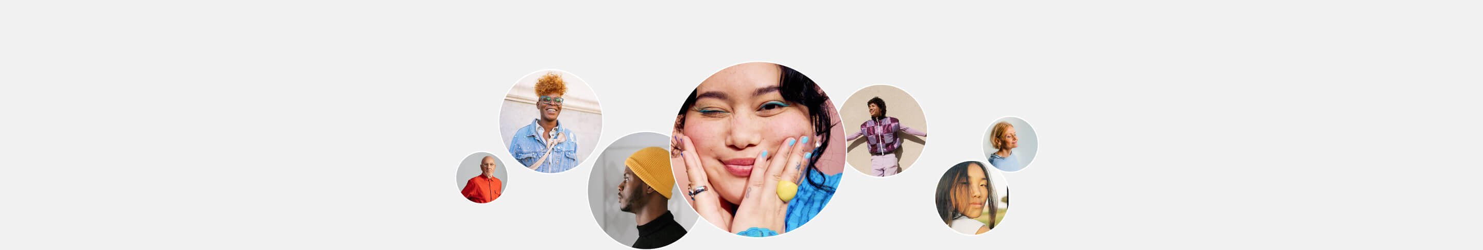 Various people are displayed, representing people who use Pinterest