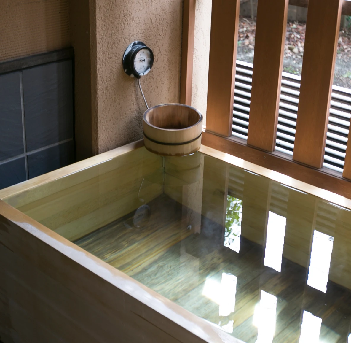 A Japanese soaking tub