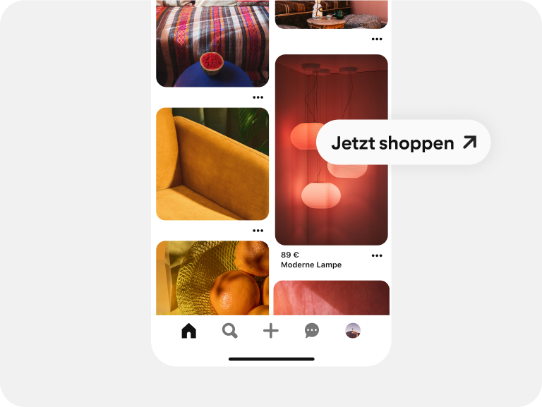 Ein Pin mit Lampen verwendet Direkt-Links, um Klicks zu generieren. 