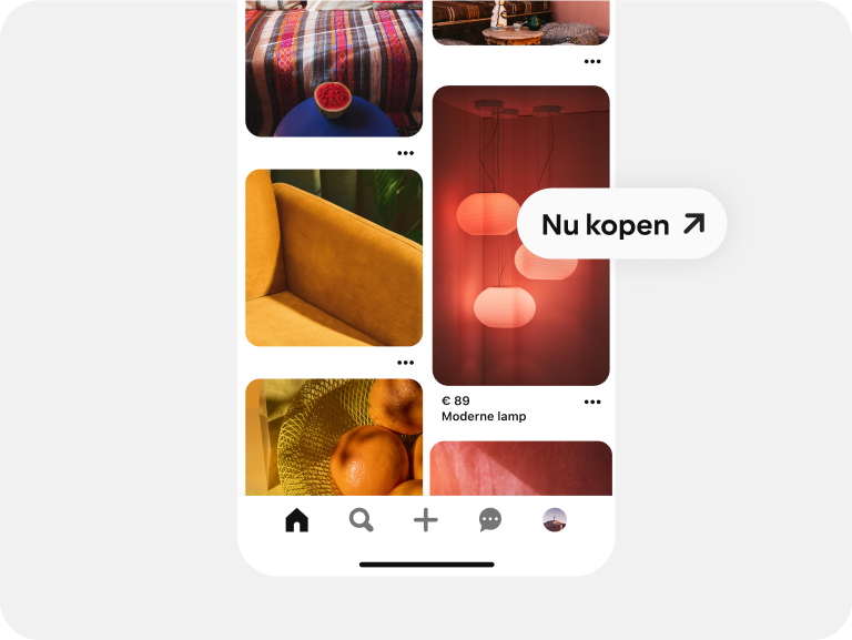 Een pin voor verlichting bevat directe links om klikken te stimuleren. 