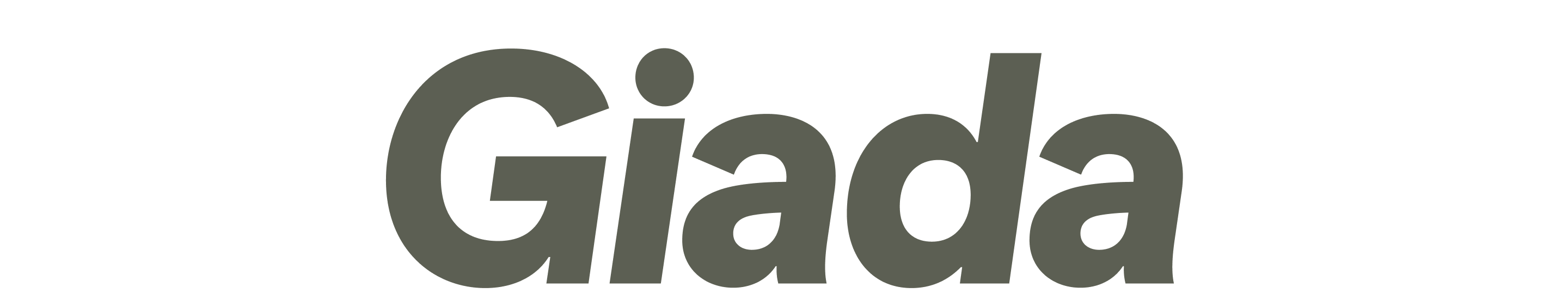 La parola "Giada" in un font verde in grassetto. 