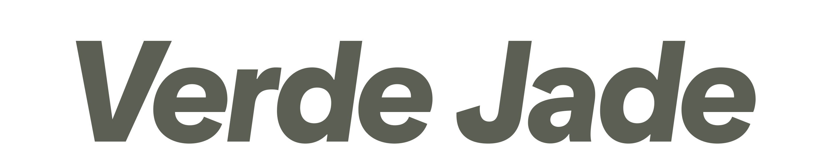 A palavra "Verde Jade" aparece em uma fonte verde em negrito. 