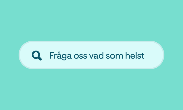  A green search box with the words “Ask us anything”