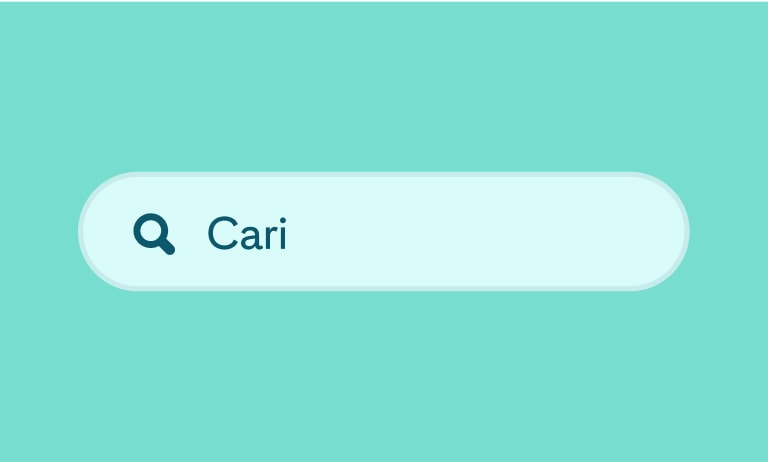  A green search box with the words “Ask us anything”