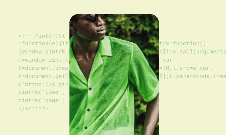 Mulher com sombra vermelha em um Pin comprável 