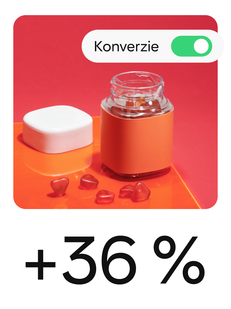 Pin zobrazuje vitamíny s prvkami ako návrh kampane cielenej na konverzie.