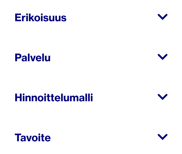 Sanat, jotka näyttävät, miten valitset Pinterest Partner -yhteistyökumppanit: erikoisala, palvelu, hinnoittelumalli ja tavoite