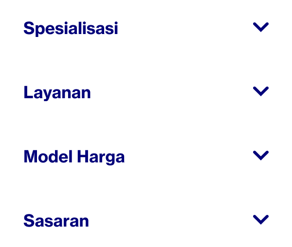 Kata-kata yang menunjukkan cara memilih Pinterest Partner yang ingin diajak bekerja sama: spesialisasi, layanan, model penetapan harga, dan sasaran