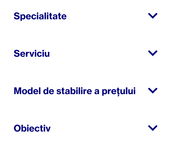 Cuvinte care arată cum să selectezi agențiile Pinterest Partner cu care vrei să lucrezi, în funcție de specializare, servicii, modelul de stabilire a prețului și obiective