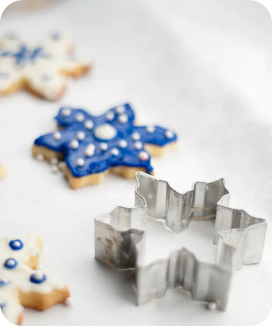 A star-shaped cookie cutter
