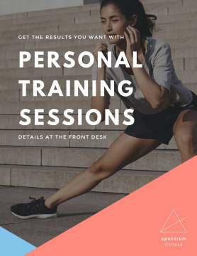Personal Training Sessions poster template.