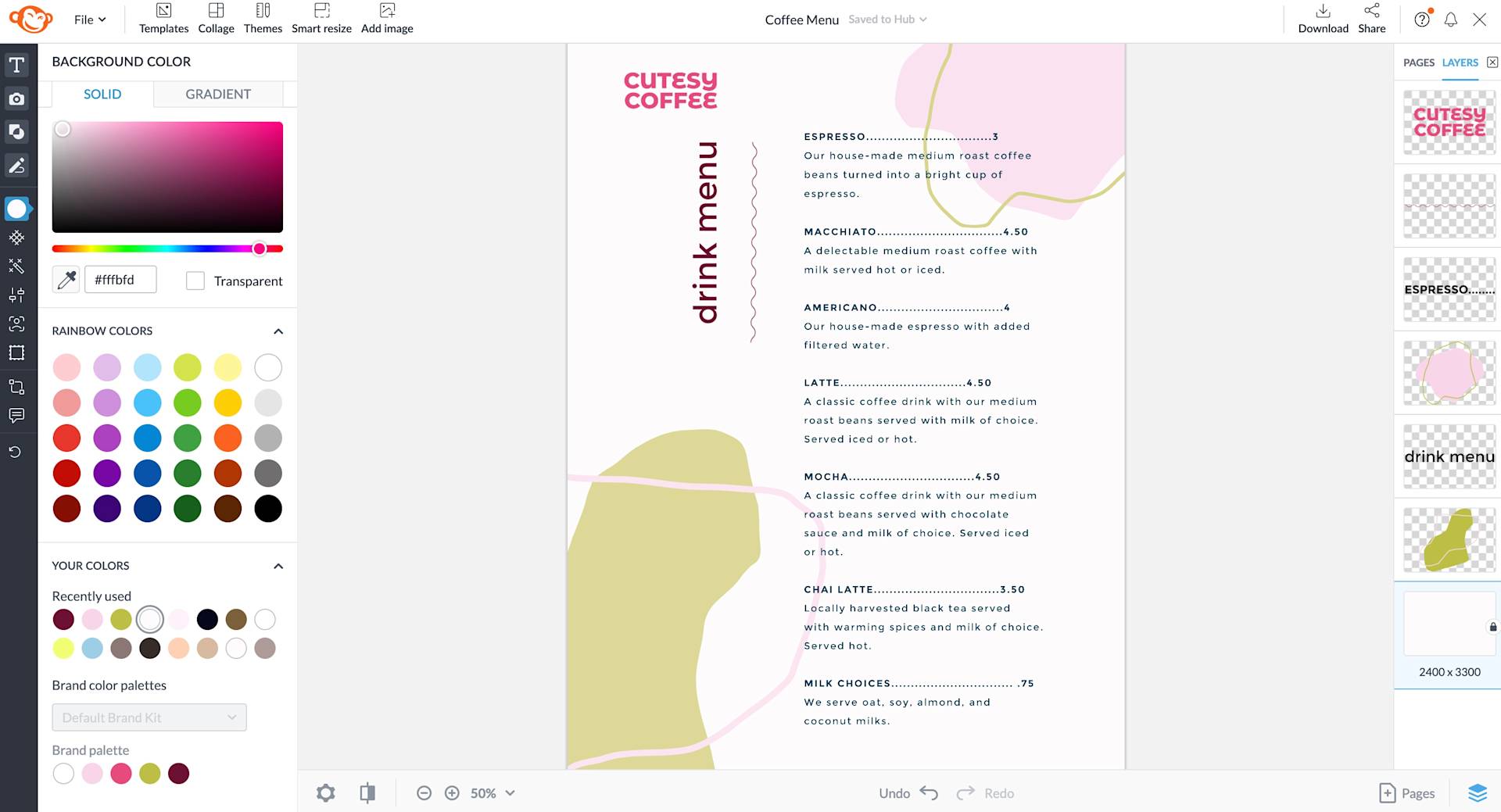 How to Make a Menu | Design Tips | PicMonkey