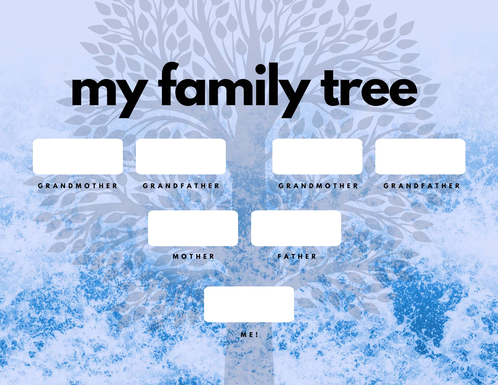 Text Based Family Tree Tell Your Family Story | Make a Family Tree Online | PicMonkey