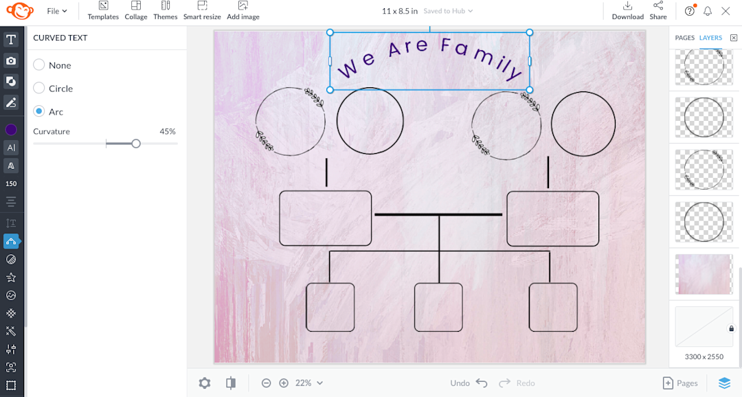 Text Based Family Tree Tell Your Family Story | Make a Family Tree Online | PicMonkey