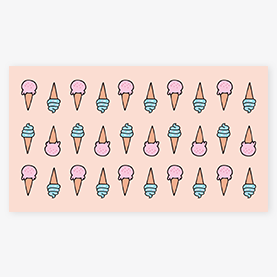 Soft serve ice cream Zoom background template at PicMonkey