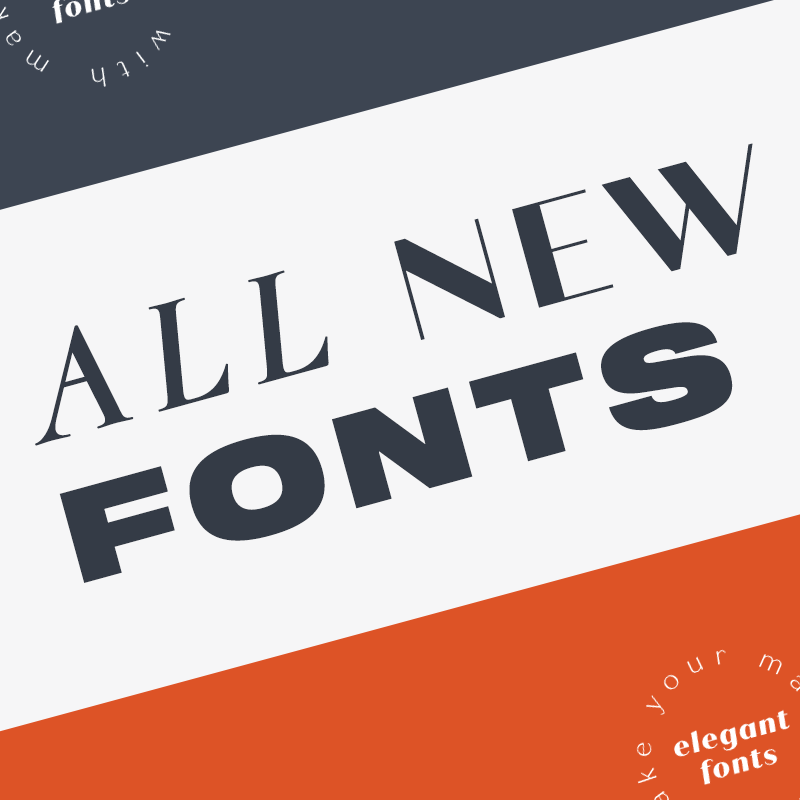 Picmonkey has thousands of unique cool fonts check out the 250 new fonts just added