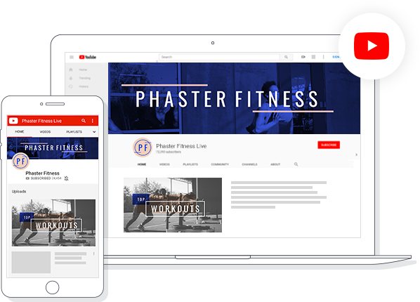 make channel art covers banners thumbnails for youtube