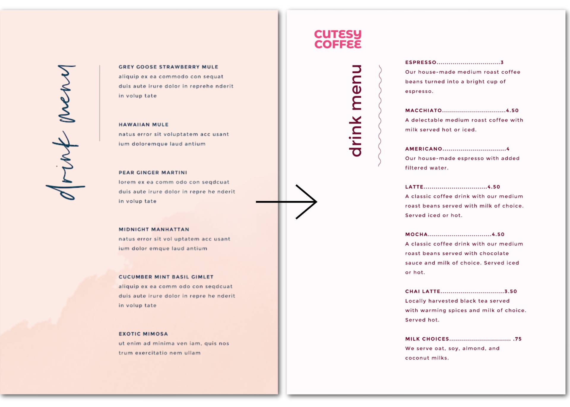 How to Make a Menu | Design Tips | PicMonkey