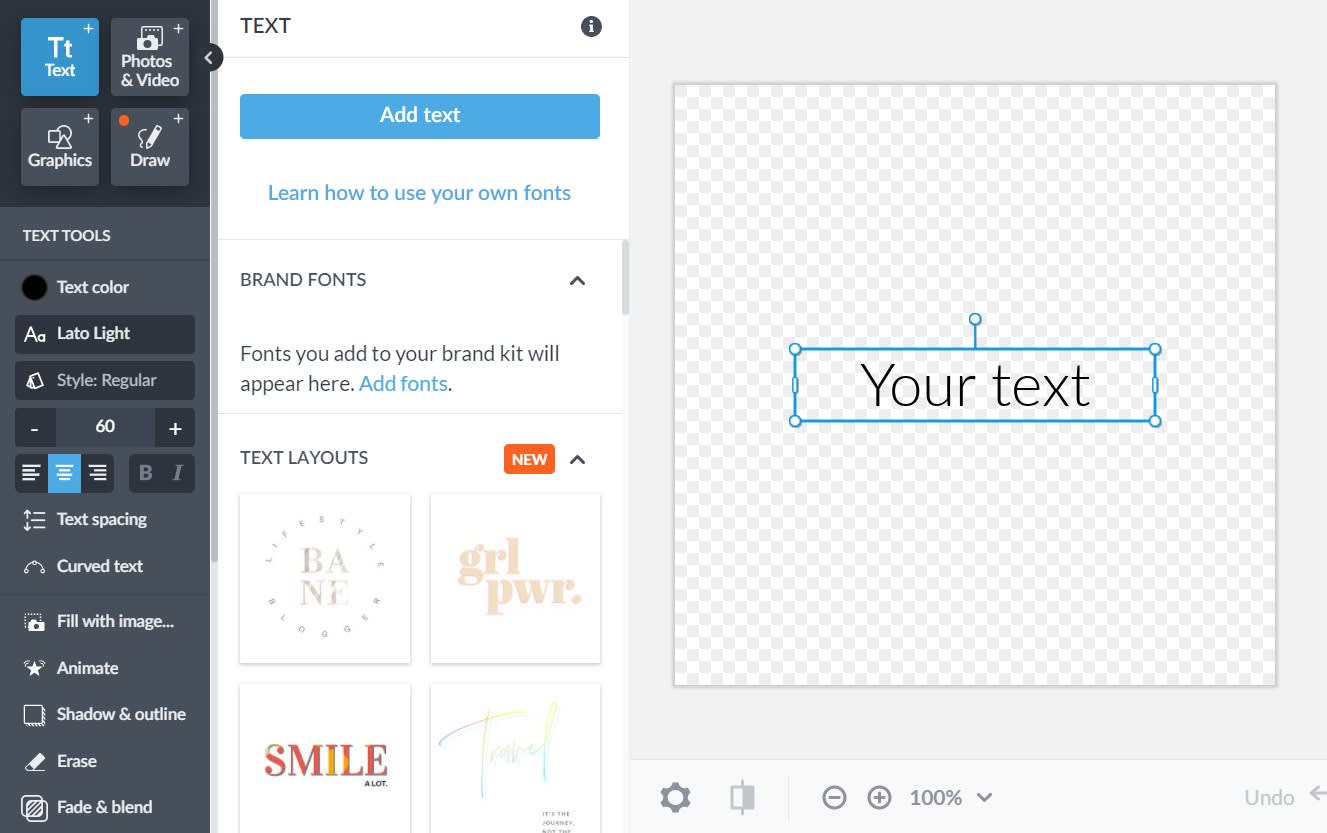 Make a Text-Only PNG with a Transparent Background for Printing