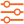 Icon of three parallel orange lines with circles at varying intervals.