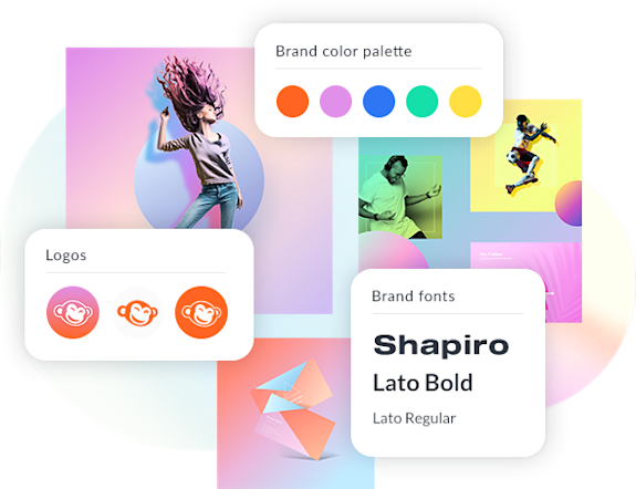 Colorful assets to build your brand in PicMonkey