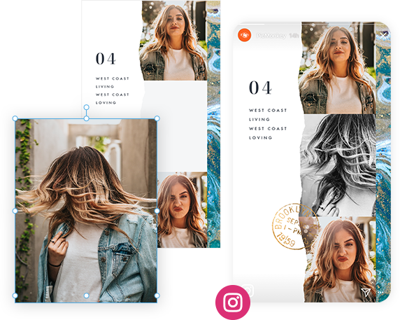 designing your Instagram story with templates