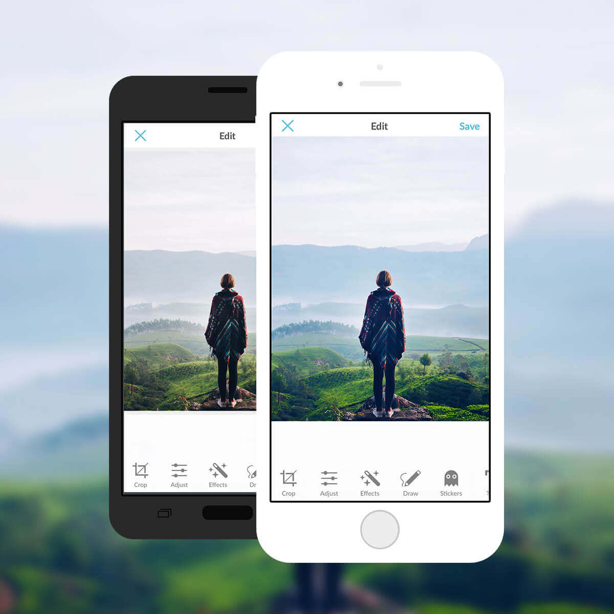 Get ultimate photo control when you use paint-on photo editing tools in the free PicMonkey mobile app!