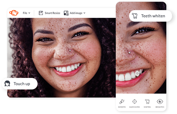 Touch-up photos on the PicMonkey mobile app 