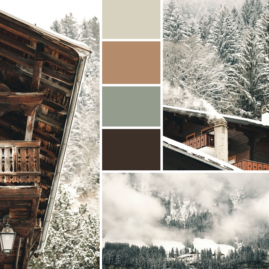 Plantilla de publicación de Instagram de paleta de cascada