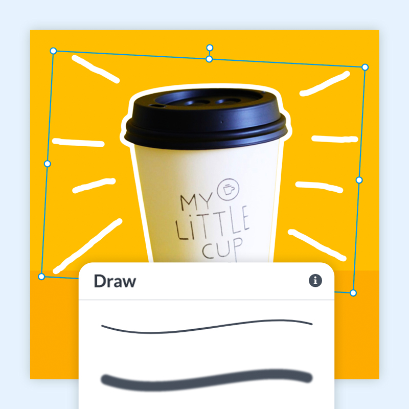 Draw on a photo with PicMonkey's drawing tools